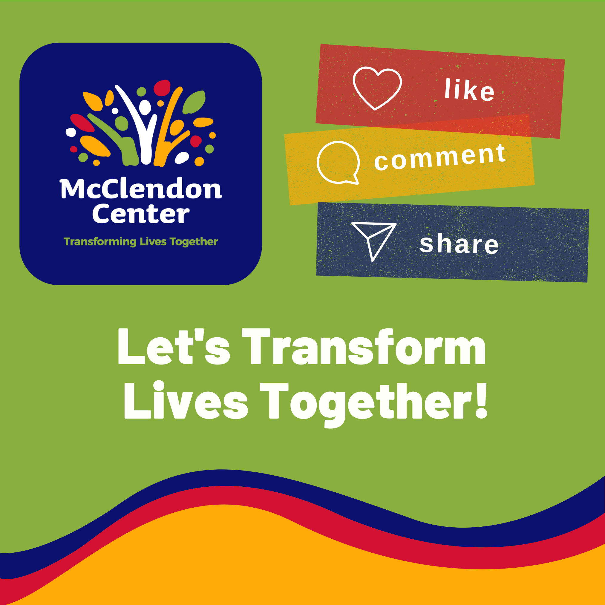 Follow mcclendon center on social media